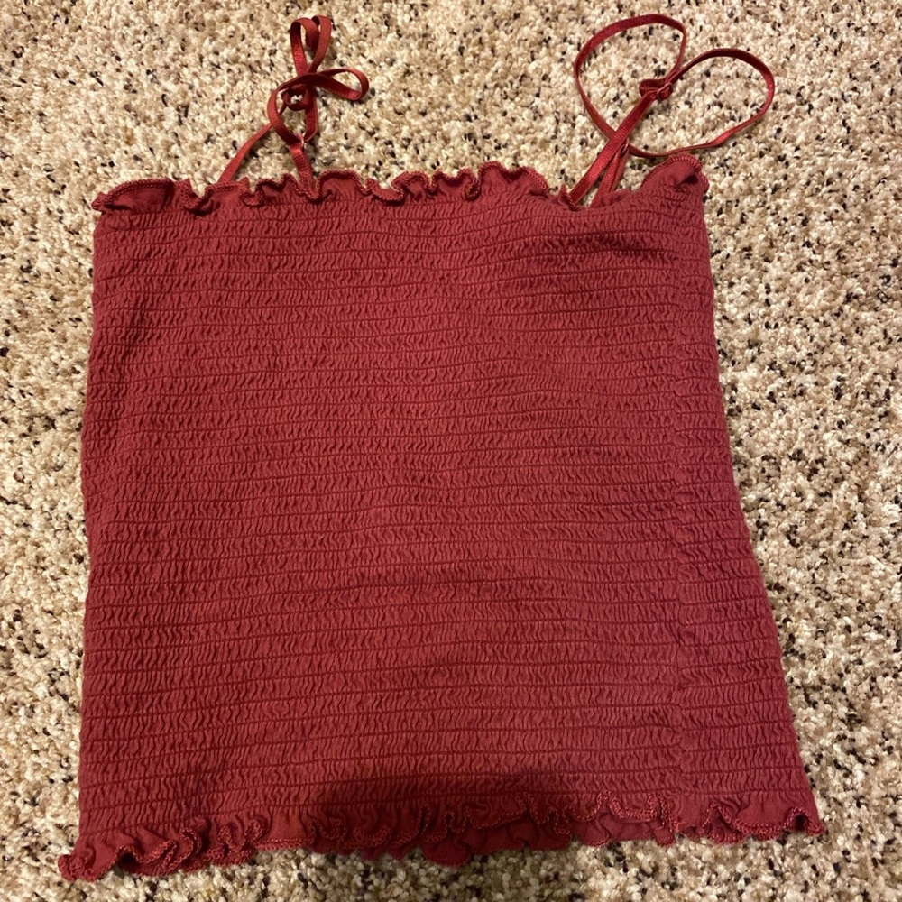 crop top-ish, tube top w straps